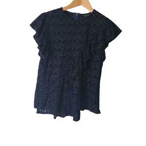 Topshop Velvet Top Size 10